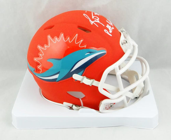 Ricky Williams Autographed Miami Dolphins AMP Speed Mini Helmet w/ Puff Puff Run - JSA W Auth *White