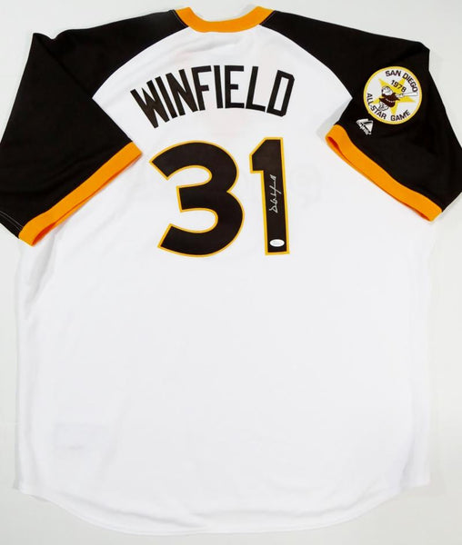 Dave Winfield Autographed San Diego Padres 1978 All Star Majestic Jersey-  JSA W Auth *Silver