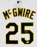 Mark McGwire Autographed Oakland A's White Majestic Coolbase Jersey- JSA W Auth