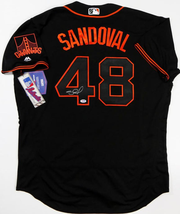 Pablo Sandoval Autographed Black San Francisco Giants Jersey- PSA