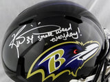 Ricky Williams Autographed Baltimore Ravens F/S Helmet w/ Smoke Weed- JSA W Auth *Silver