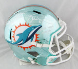 Ricky Williams Autographed Miami Dolphins F/S Chrome Helmet w/ 3 Insc- JSA W Auth *White