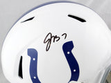 Jacoby Brissett Autographed F/S Indianapolis Colts Speed Helmet- JSA W Auth *Black