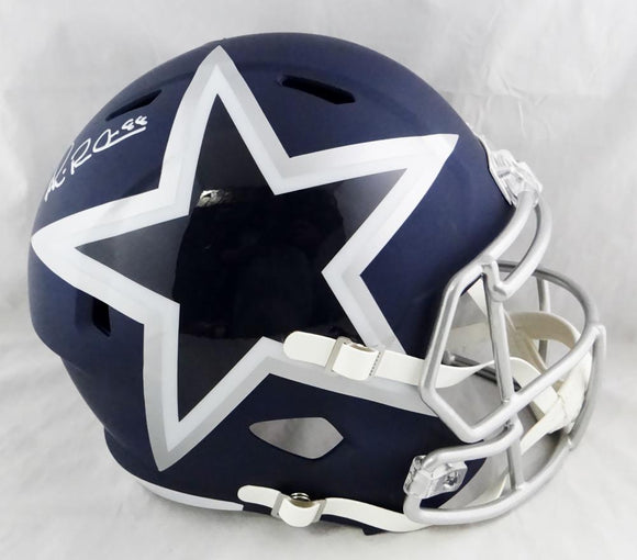 Michael Irvin Autographed Dallas Cowboys F/S AMP Speed Helmet - Beckett Auth *Black