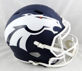 Phillip Lindsay Autographed Denver Broncos F/S AMP Speed Helmet- JSA W Auth *White