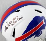 Andre Reed Autographed Buffalo Bills F/S Speed Helmet w/ 2 Insc - Beckett Auth *Black