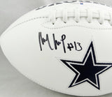 Michael Gallup Autographed Dallas Cowboys Logo Football - Beckett Auth *Black
