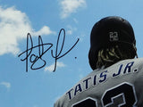 Fernando Tatis Jr Autographed San Diego Padres 16X20 PF Photo Back of Uniform- JSA Auth *Black