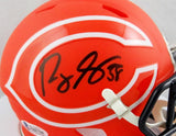 Roquan Smith Autographed Chicago Bears AMP Speed Mini Helmet- Beckett Auth *