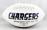 Keenan Allen Autographed Los Angeles Chargers Logo Football - Beckett Auth *Black