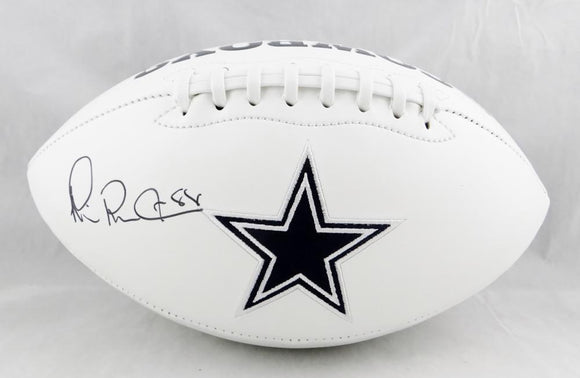 Michael Irvin Autographed Dallas Cowboys Logo Football - Beckett Auth *Left