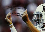 Johnny Manziel Autographed Texas A&M 16x20 Money Sign Photo w/ Money Manziel - Beckett Auth *Black