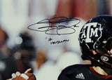 Johnny Manziel Signed Texas A&M 16x20 Passing Close Up Photo w/Insc- Beckett Auth