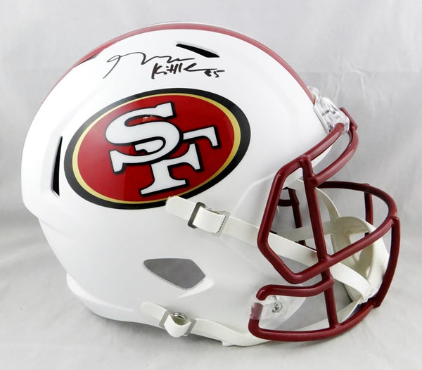 George Kittle Autographed San Francisco 49ers F/S Flat White Helmet-Be –  The Jersey Source