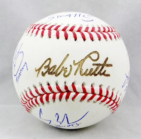 The Sandlot Autographed OML Baseball Babe Ruth 6 Sigs Smalls Squints BAS  25630 – Denver Autographs