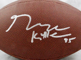George Kittle Autographed Wilson Super Grip Football - Beckett Auth *Silver
