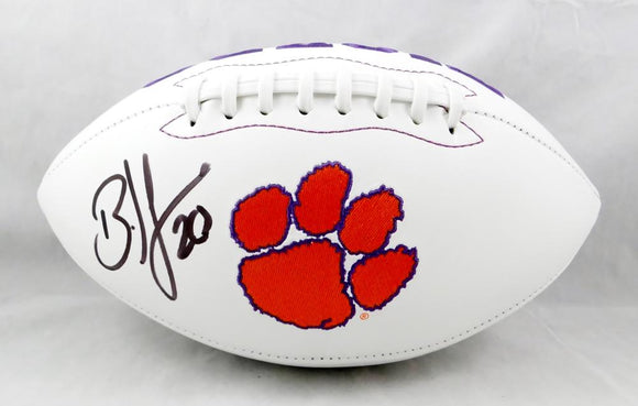 Brian Dawkins Autographed Clemson Tigers Logo Football - Beckett Authenticated