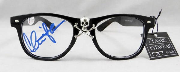 Charlie Sheen Autographed Skull & Bones Glasses - Beckett Auth *Blue – The  Jersey Source