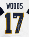 Robert Woods Autographed White w/ Blue Pro Style Jersey - Beckett Auth *