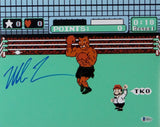 Mike Tyson Autographed 11x14 Nintendo Punch Out Photo - Beckett Auth *Blue