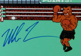 Mike Tyson Autographed 11x14 Nintendo Punch Out Photo - Beckett Auth *Blue