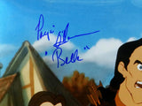 Richard White/Paige O'Hara Signed Gaston & Belle 16x20 Photo- Beckett Auth *Blue