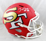 Jerry Rice #80 Autographed San Francisco 49ers F/S AMP Speed Helmet- Beckett Auth *White