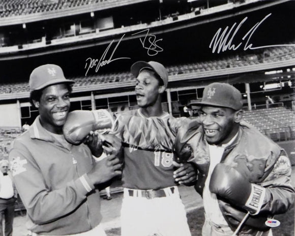 Autographed Darryl Strawberry Photograph - DOC GOODEN 