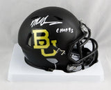 Mike Singletary Signed Baylor Bears Flat Black Speed Mini Helmet w/ CHOF- JSA W Auth