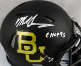 Mike Singletary Signed Baylor Bears Flat Black Speed Mini Helmet w/ CHOF- JSA W Auth