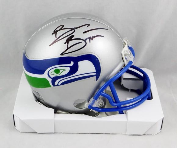 Brian Bosworth Autographed Seahawks 83-01 Mini Helmet - Beckett W Auth *Black