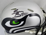Brian Bosworth Signed Seattle Seahawks AMP Speed Mini Helmet - Beckett Auth *Black