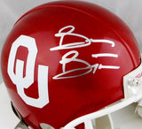 Brian Bosworth Autographed OU Sooners Mini Helmet - Beckett Auth *Silver