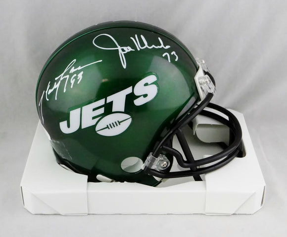 Sack Exchange Autographed New York Jets Logo Football - JSA W