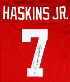 Dwayne Haskins Autographed Red College Style Jersey - Beckett Auth *7 Image 2