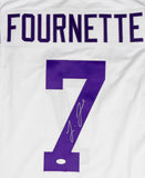 Leonard Fournette Autographed White College Style Jersey- JSA W Authenticated Image 2