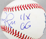 Omar Vizquel Autographed Rawlings OML Baseball w/11x GG - Beckett Auth *Blue