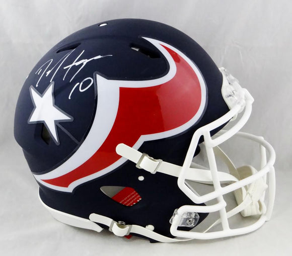 DeAndre Hopkins Autographed Houston Texans F/S AMP Speed Authentic Helmet - JSA W Auth *