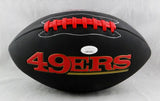 Frank Gore Autographed San Francisco 49ers Black Logo Football- JSA Auth *Silver