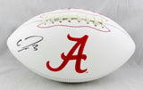 Calvin Ridley Autographed Alabama Crimson Tide Logo Football - Beckett Auth *Black