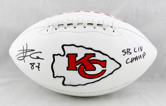 Kansas City Chiefs Super Bowl LIV Champions Rawlings White Panel Football