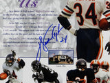 Walter Payton Signed Chicago Bears 8x10 Multi Image Photo- PSA/DNA Auth LOA*Blue Image 2