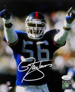 Lawrence Taylor Autographed NY Giants 8x10 PF Pointing Photo - JSA W Auth *White