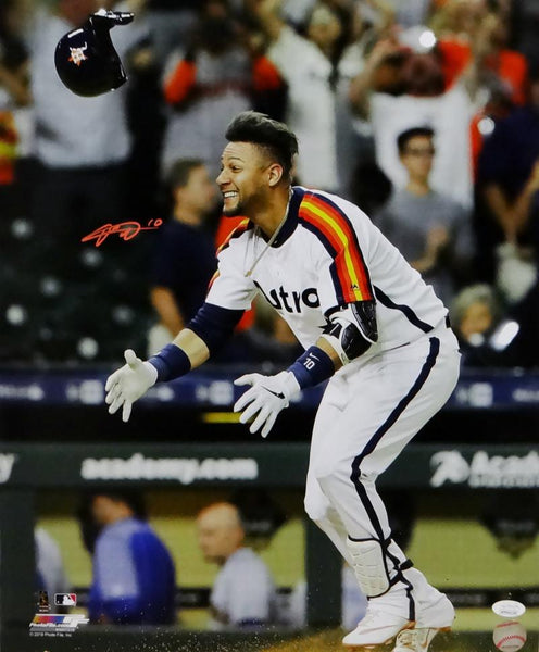 Yuli Gurriel Autographed Houston Astros 16X20 PF Sliding - JSA W Auth Black  at 's Sports Collectibles Store