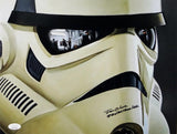 Joe Gibson Autographed 11x14 Mask Close Up Photo w/ Stormtrooper- JSA Auth *Black