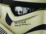 Tony Smith Autographed 11x14 Mask Close Up Photo w/ Stormtrooper- JSA Auth *Black