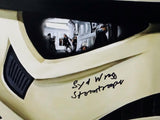 Syd Wragg Autographed 11x14 Mask Close Up Photo w/ Stormtrooper- JSA Auth *Black