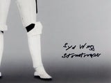 Syd Wragg Autographed Full Body 11x14 Photo w/ Stormtrooper - JSA Auth *Black