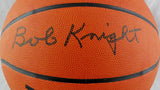 Bob Knight Autographed Wilson NCAA Basketball- Beckett Auth *Silver