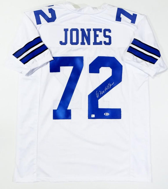 Ed 'Too Tall' Jones Autographed White Pro Style Jersey - Beckett Auth – The  Jersey Source